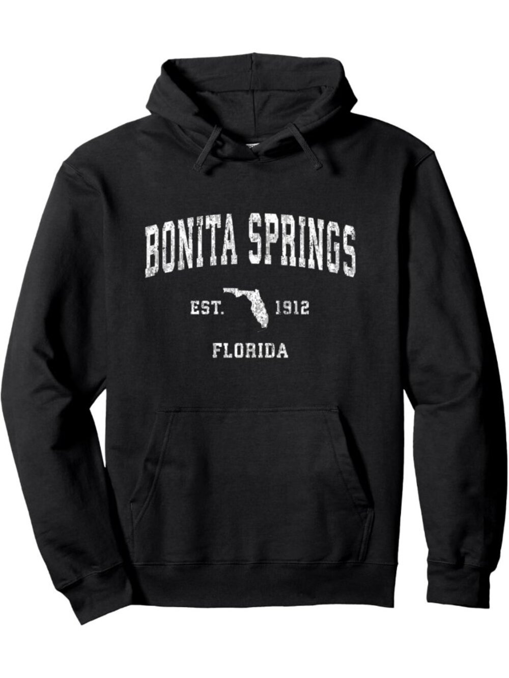 Vintage Florida Pullover Hoodie | Athletic Sports Design | Bonita Springs Style